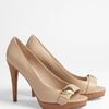 Love Moschino Nude Leather Platform Shoe in Beige (nude) - Lyst