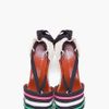 Marc By Marc Jacobs Striped Espadrille Wedge Sandals in Multicolor (black) - Lyst