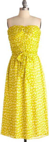 Modcloth Life Gives You Lemongrass Dress in Yellow (green) - Lyst