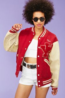 Nasty Gal Schools Out Letterman Jacket - Lyst