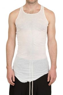 Rick Owens Miniribbed Cotton Tank Top - Lyst