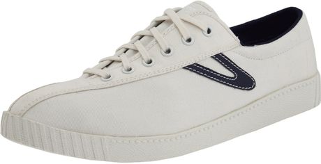 Tretorn Nylite Canvas Sneaker in White for Men (white/peacoat navy) - Lyst