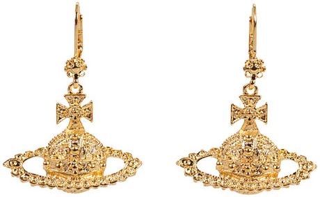 Vivienne Westwood Greek Gold Mini Bas Relief Earrings in Gold (g) - Lyst