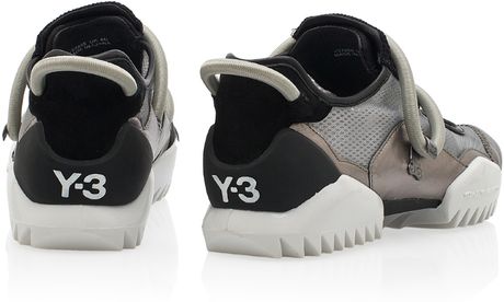 Y-3 Trainer Shoes in Gray for Men | Lyst