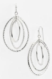 Ak Anne Klein Triple Orbital Drop Earrings - Lyst