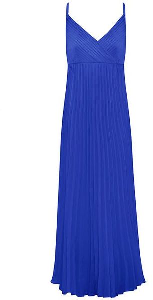 Alexon Blue Cross Front Maxi Dress - Lyst
