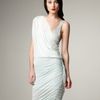 Alice + Olivia Oneshoulder Drape Dress in Blue (pale aqua) - Lyst