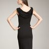 Armani Milano Drapeneck Dress in Black - Lyst