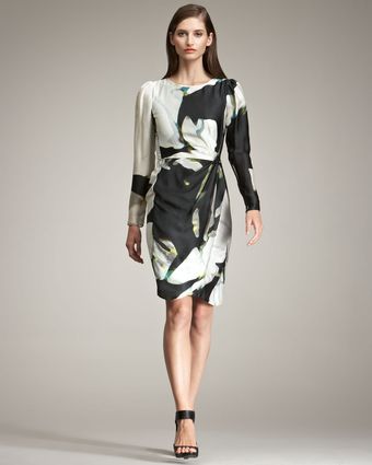  Floral-print Silk Dress 