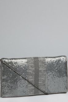 BCBGMAXAZRIA Carbon Aluminum Mesh Clutch - Lyst