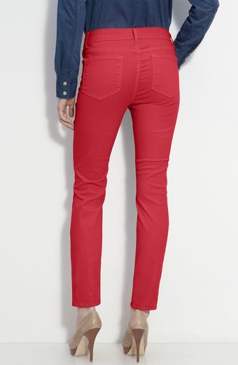 Blue Essence Skinny Twill Ankle Jeans - Lyst