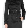 Burberry Prorsum Midlength Cottonsateen Trench Coat in Black - Lyst