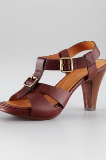 Chie Mihara Buckle Platform Sandal - Lyst