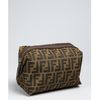Fendi Tobacco Zucca Canvas Zip Travel Pouch in Brown for Men (tobacco) - Lyst