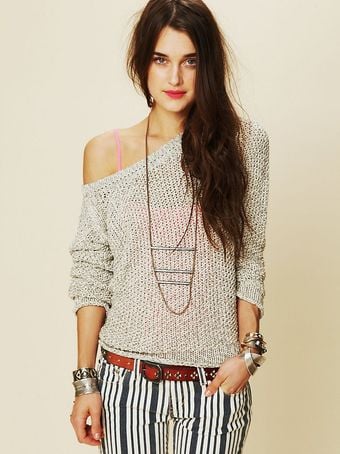 Free People Marl Yarn Pullover - Lyst