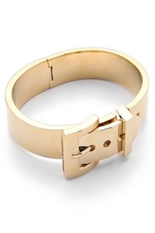 Juicy Couture Wide Buckle Bangle - Lyst