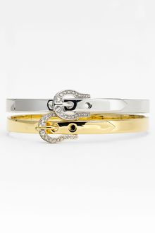 Juicy Couture Sophisticated Lady Thin Buckle Bangle - Lyst