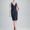 Lela Rose Dress with Crystal Embroidery in Blue (navy) - Lyst