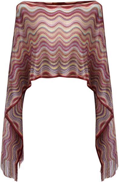 Missoni Cowl Neck Scarf in Blue - Lyst