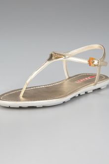 prada flat leather thong sandals