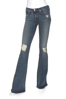 Rag & Bone Exclusive Midrise Flared Distressed Denim - Lyst