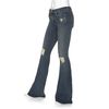 Rag & Bone Exclusive Midrise Flared Distressed Denim in Blue (denim) - Lyst