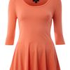 Therapy Jersey Peplum Top in Pink (coral) - Lyst