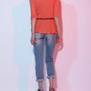 Therapy Jersey Peplum Top in Pink (coral) - Lyst