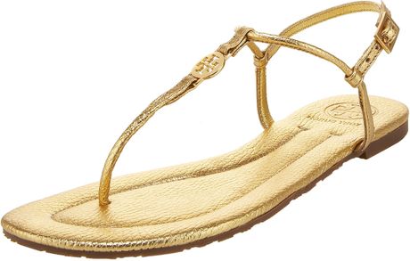tory burch emmy sandals gold