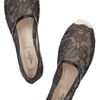 Valentino Leather and Lace Espadrilles in Black - Lyst