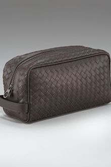 Bottega Veneta Woven Leather Dopp Kit - Lyst