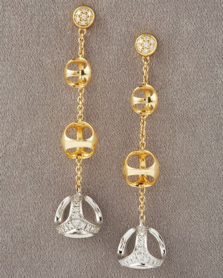 Di Modolo Triadra Diamond Earrings in Gold (null) - Lyst