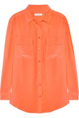 Equipment Signature Washedsilk Crepe De Chine Shirt