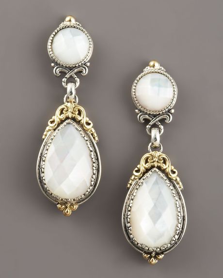 Konstantino Motherofpearl Dangle Earrings in White (pearl) - Lyst