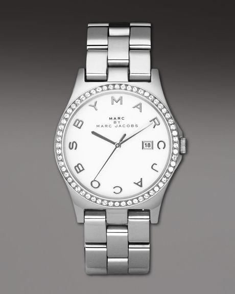 Marc By Marc Jacobs Henry Watch in Silver - Lyst