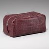 Santiago Gonzalez Ziptop Crocodile Toiletry Bag in Animal for Men (burgundy) - Lyst