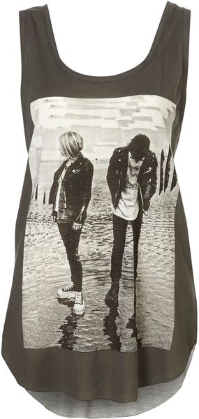 Topshop Rock Couple Vest - Lyst