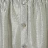 Topshop Strappy Metallic Button Dress in Silver - Lyst