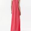 Zara Dress with Plaited Collar in Pink (coral) - Lyst