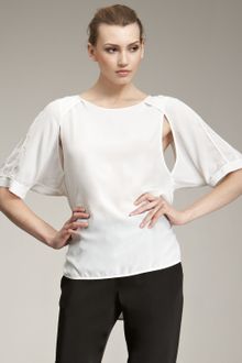 Alexander Wang Raglan Cut Out Shirt - Lyst