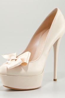 Casadei Bow-detailed Platform Pump - Lyst