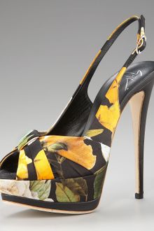 Giuseppe Zanotti Floral-print Platform Sandal - Lyst