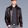 Gucci Leather Track Jacket in Black for Men - Lyst