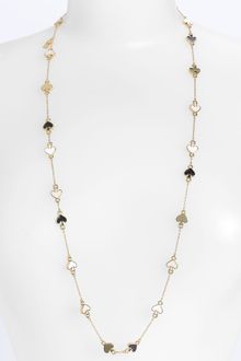 Kate Spade Spade To Spade Station Necklace - Lyst