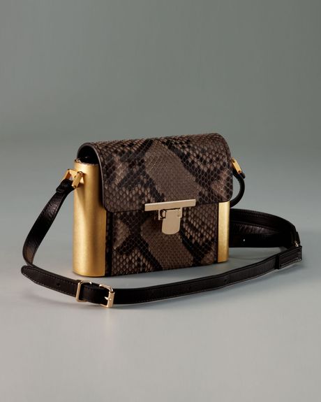Lanvin Python Camera Bag in Multicolor (grege) - Lyst