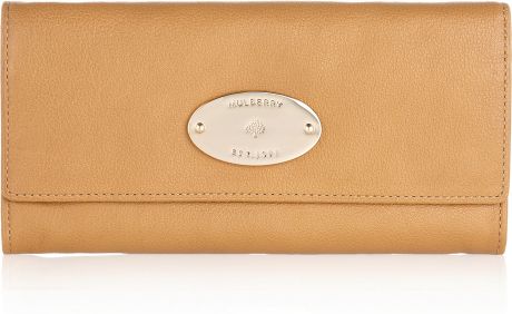 Mulberry Continental Leather Wallet in Brown (tan) - Lyst