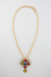 Oscar de la Renta Resin Pendant Necklace - Lyst