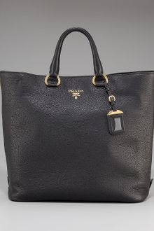 Prada Vitello Daino Tote - Lyst