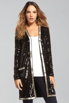 Rachel Zoe Linda Long Beaded Jacket - Lyst