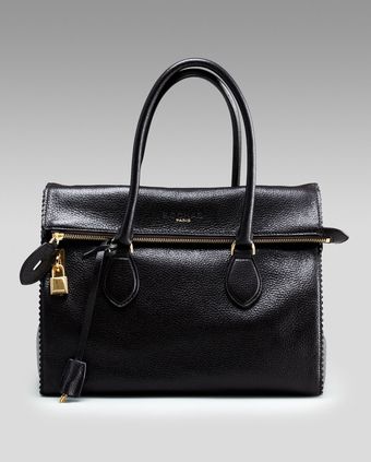  Pebbled Leather Satchel 